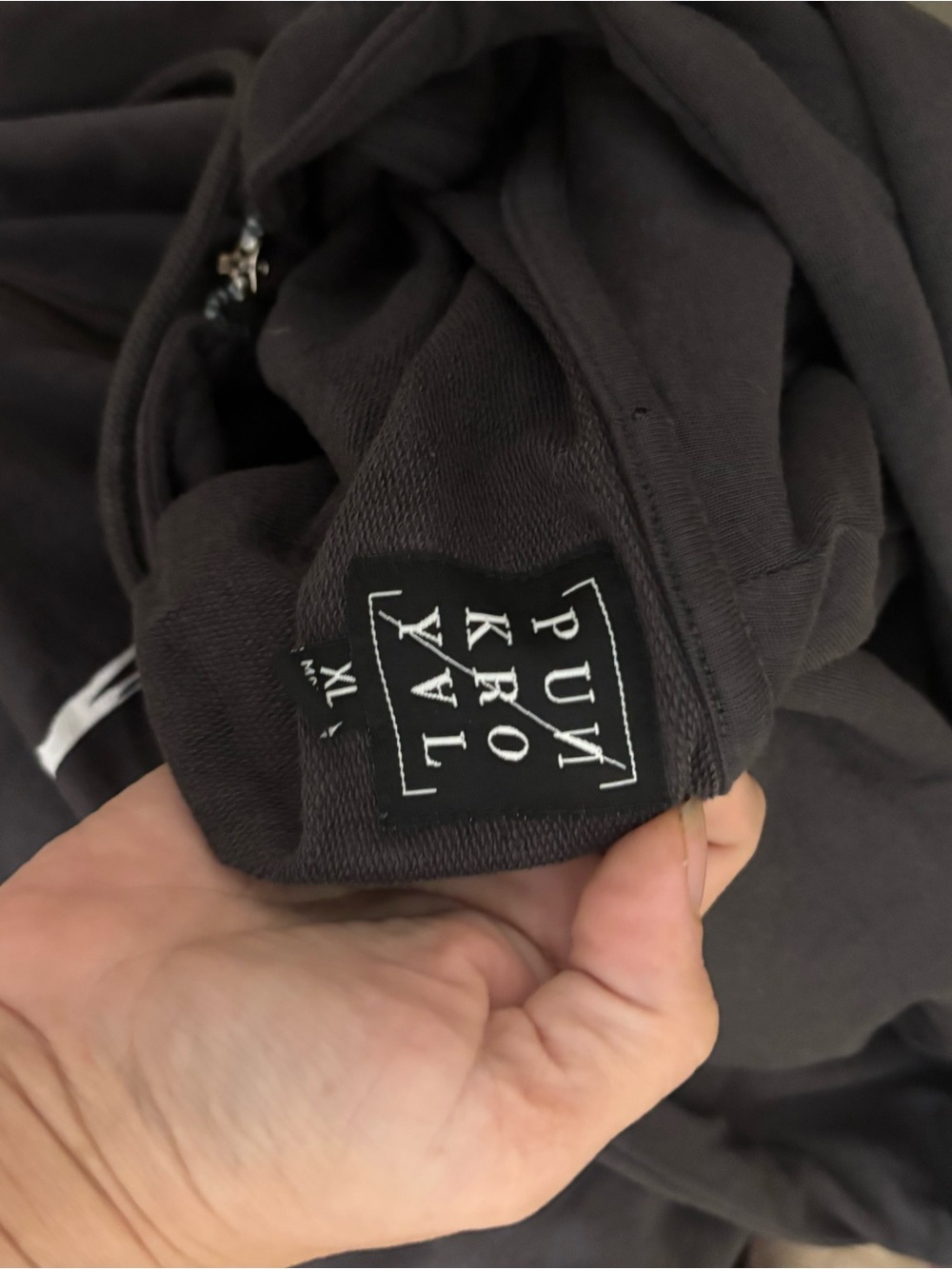 Punk Royal Graphic Full Zip Hoodie XL Black Streetwear - Picture 12 of 13